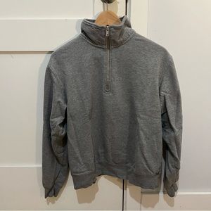 Brandy Melville grey quarter zip